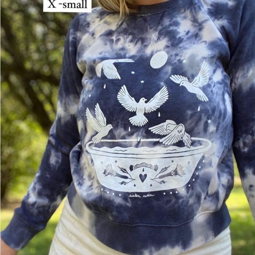 BIRDBATH SWEATSHIRT BY SISTER NETTLE